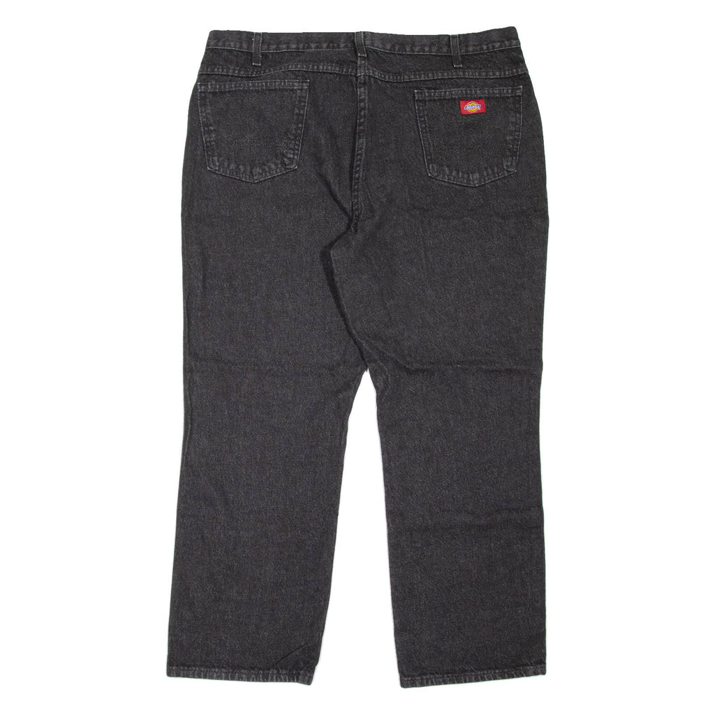 DICKIES Workwear Mens Jeans Black Regular Straight W42 L30