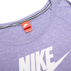 NIKE Womens Purple Crew Neck M Cotton Blend Jumper Sweatshirt Just Do It Logo