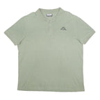 KAPPA Mens Green Short Sleeve Plain 2XL Polo Shirt Cotton Casual Classic