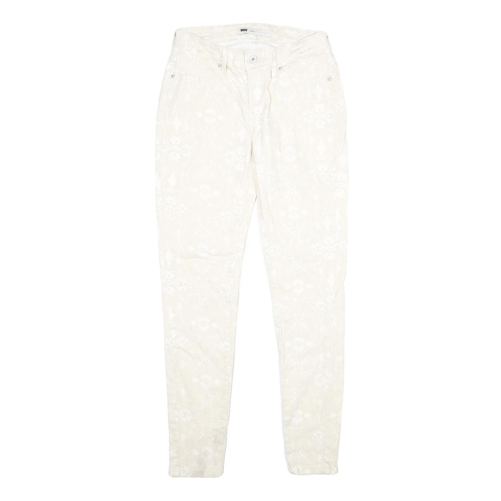 LEVI'S Womens Legging Jeans Cream Slim Skinny Denim W28 L32 Stretch Cotton Blend