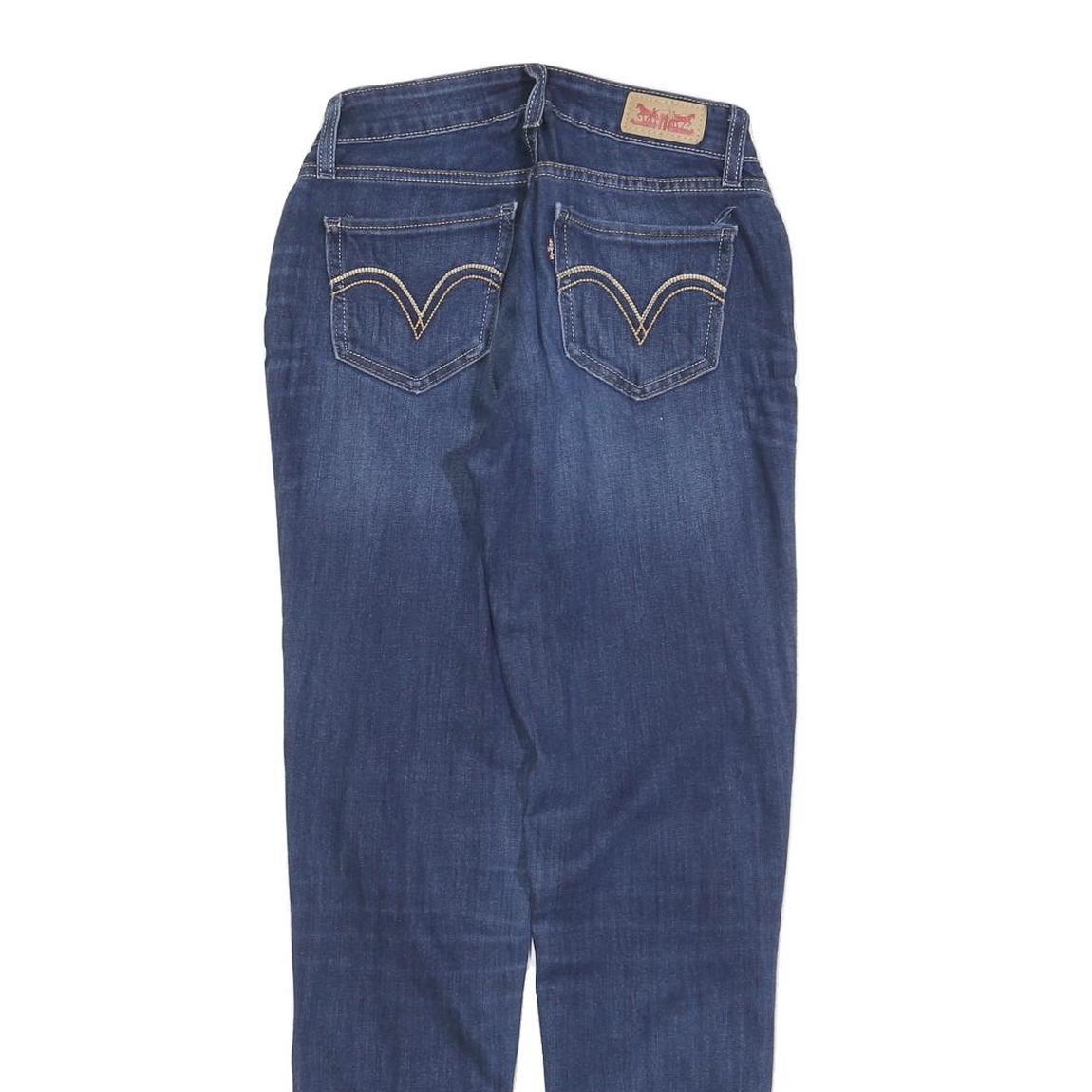 LEVI'S Womens Slim Blue Denim Medium Wash Jeans W25 L30 Stylish Comfortable