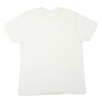 WINDRIDGE Mens White Plain T-Shirt 2XL Short Sleeve Crew Neck Cotton Blend