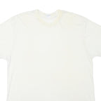 WINDRIDGE Mens White Plain T-Shirt 2XL Short Sleeve Crew Neck Cotton Blend