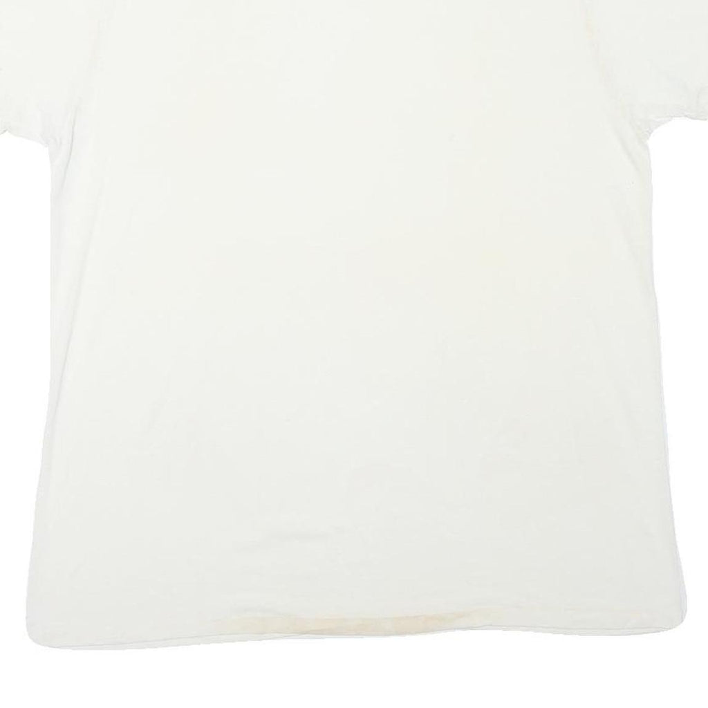 WINDRIDGE Mens White Plain T-Shirt 2XL Short Sleeve Crew Neck Cotton Blend