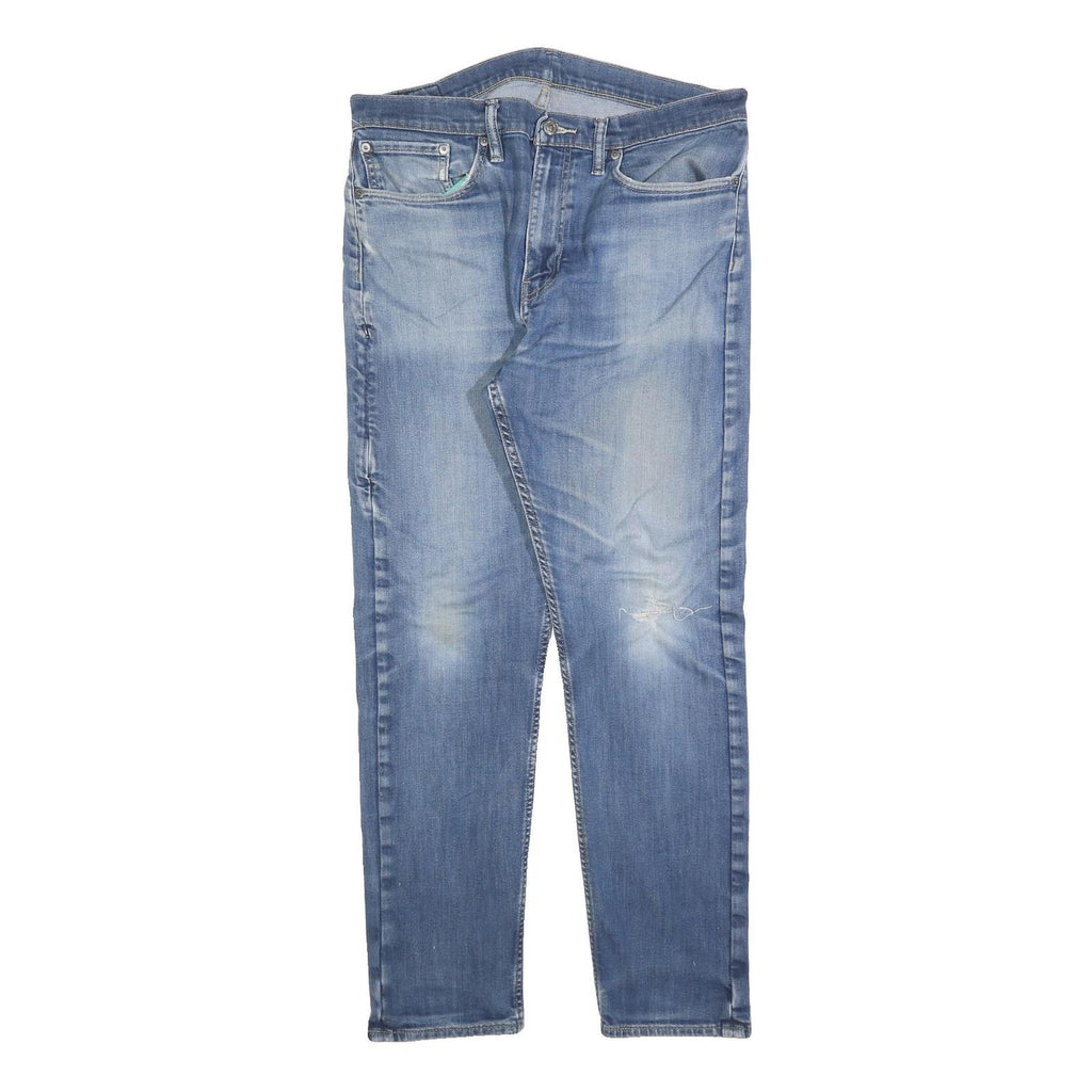 LEVI'S Mens Slim Blue Denim Jeans W34 L32 Zip Cotton Blend Casual Wear