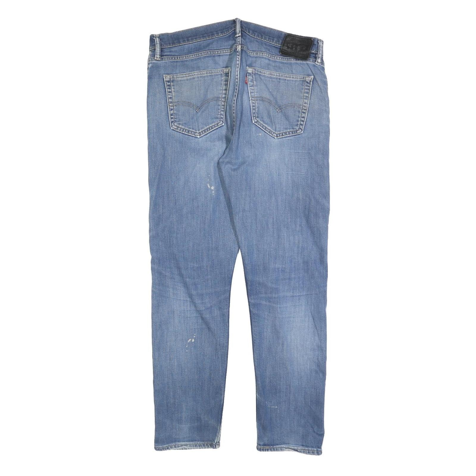 LEVI'S Mens Slim Blue Denim Jeans W34 L32 Zip Cotton Blend Casual Wear
