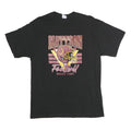 PORT & COMPANY Mens Black Mattson Football Graphic T-Shirt L Short Sleeve Crew