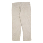 CARHARTT Mens Cotton Blend Beige Regular Fit Straight Leg Trousers W38 L30