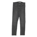 LEVI'S Womens Jeans Black Slim Skinny Denim Medium W27 L27 Zip Pockets
