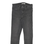 LEVI'S Womens Jeans Black Slim Skinny Denim Medium W27 L27 Zip Pockets
