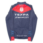 OWAYO Full Zip Cycling Mens Jersey Blue Long Sleeve M