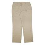 RED KAP Womens Beige Cotton Blend Straight Regular Fit Trousers W36 L33 Workwear