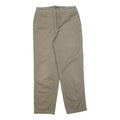 DOCKERS Mens Cotton Blend Beige Regular Fit Straight Leg Trousers W30 L30 Zip