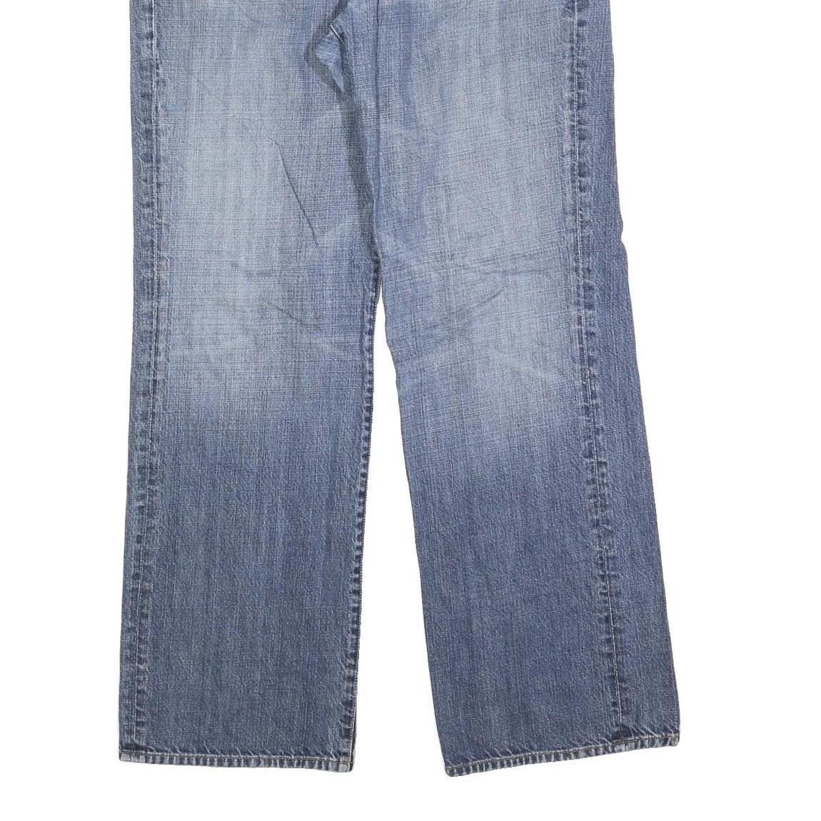 7 FOR ALL MANKIND Womens Relaxed Blue Denim Medium W38 L32 Comfortable Zip Fly