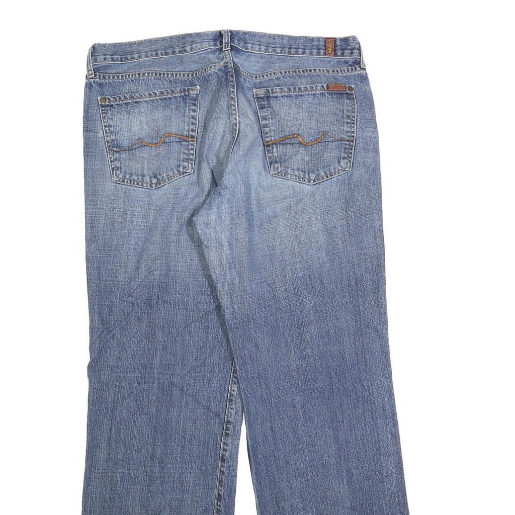 7 FOR ALL MANKIND Womens Relaxed Blue Denim Medium W38 L32 Comfortable Zip Fly