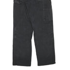 DICKIES Mens Black Regular Fit Straight Leg Trousers W30 L31 Cotton Blend