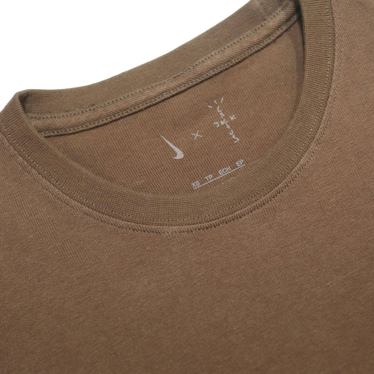 NIKE X CACTUS JACK Mens Brown Graphic T-Shirt XS Short Sleeve Crew Neck Houston