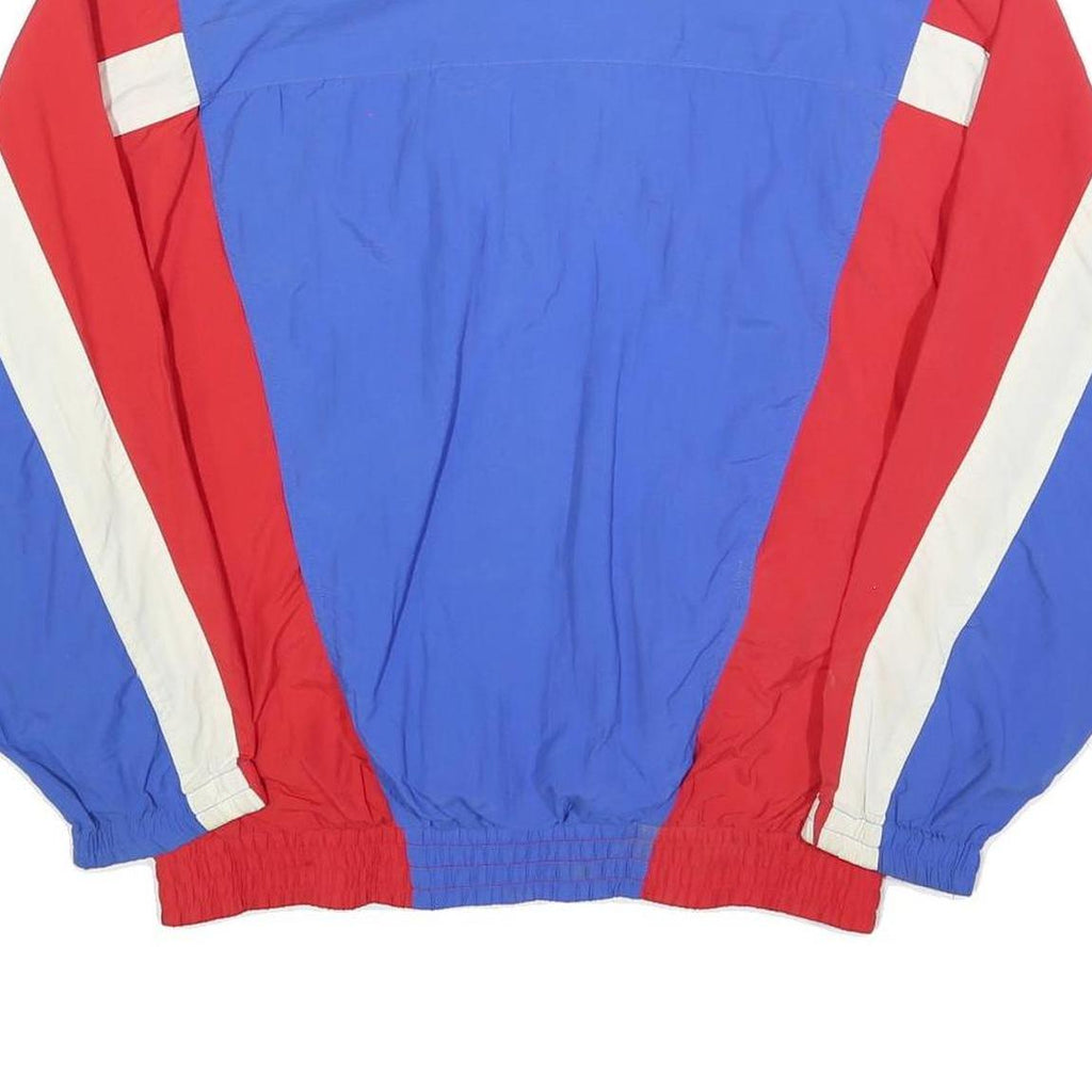 LIZ SPORT Womens Blue & Red Nylon Jacket M Windbreaker Zip Closure Athletic