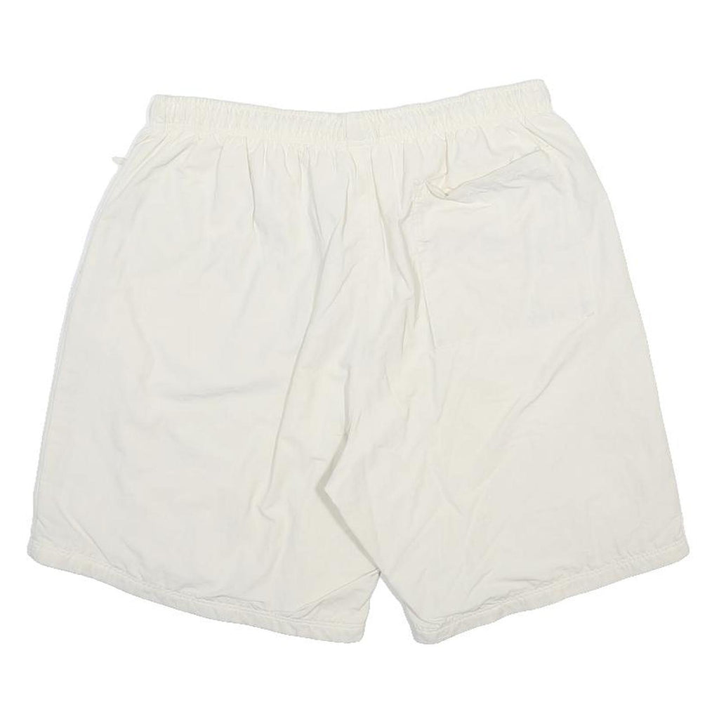 ADIDAS Mens White Casual Polyester Sports Shorts L W30 Comfortable Fit
