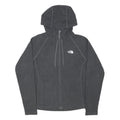 THE NORTH FACE Womens Grey Hoodie Jacket M Polyester Zip Plain Casual Outdoor