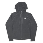 THE NORTH FACE Womens Grey Hoodie Jacket M Polyester Zip Plain Casual Outdoor