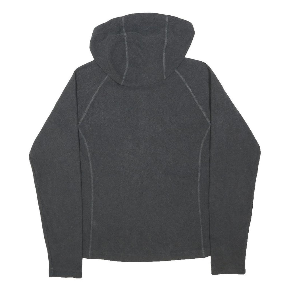 THE NORTH FACE Womens Grey Hoodie Jacket M Polyester Zip Plain Casual Outdoor