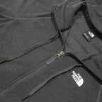 THE NORTH FACE Womens Grey Hoodie Jacket M Polyester Zip Plain Casual Outdoor