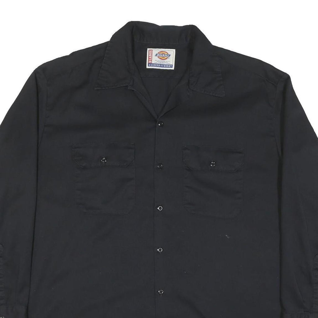 CARHARTT Mens Black Workwear Cotton Blend Shirt XL Casual Utility Long Sleeve