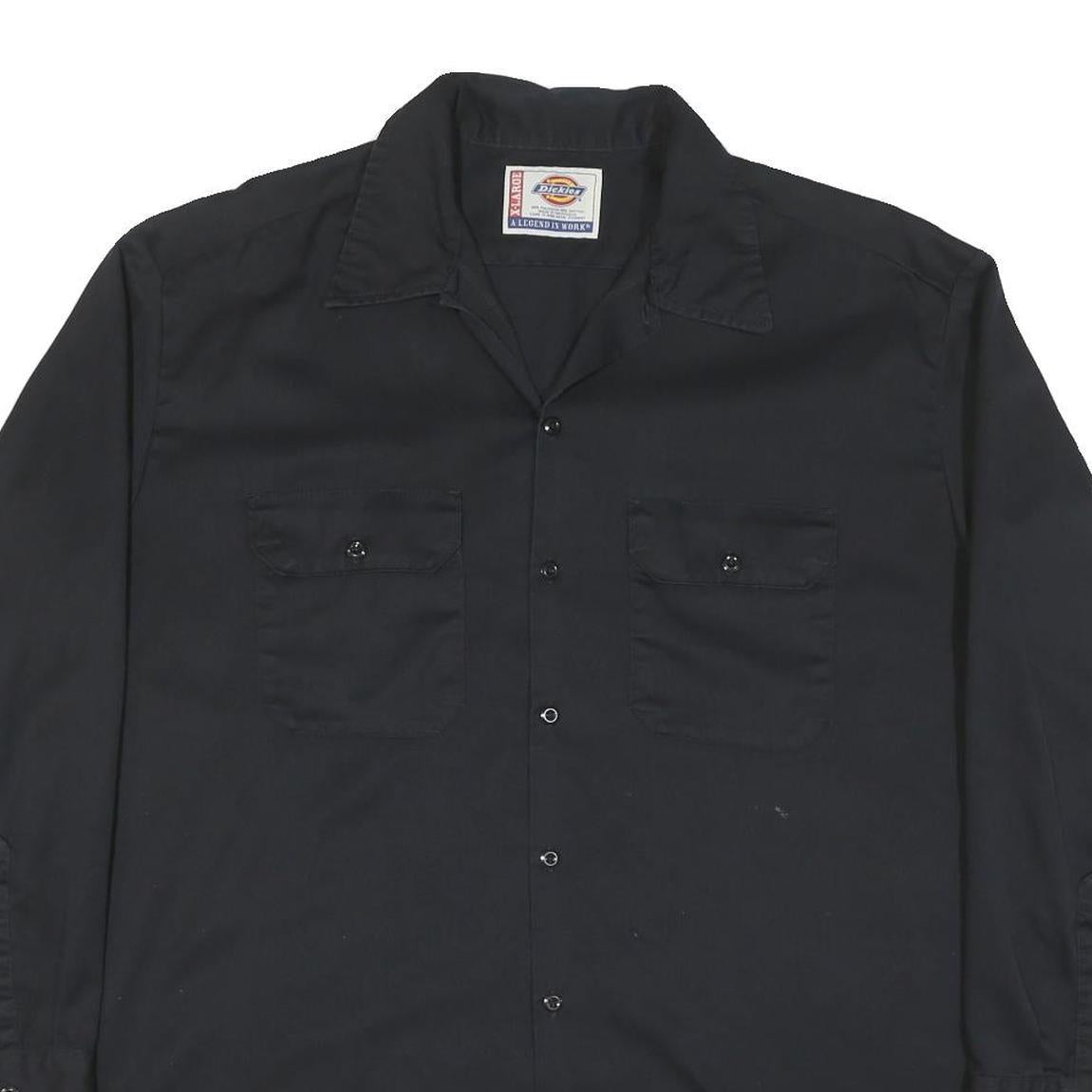 CARHARTT Mens Black Workwear Cotton Blend Shirt XL Casual Utility Long Sleeve
