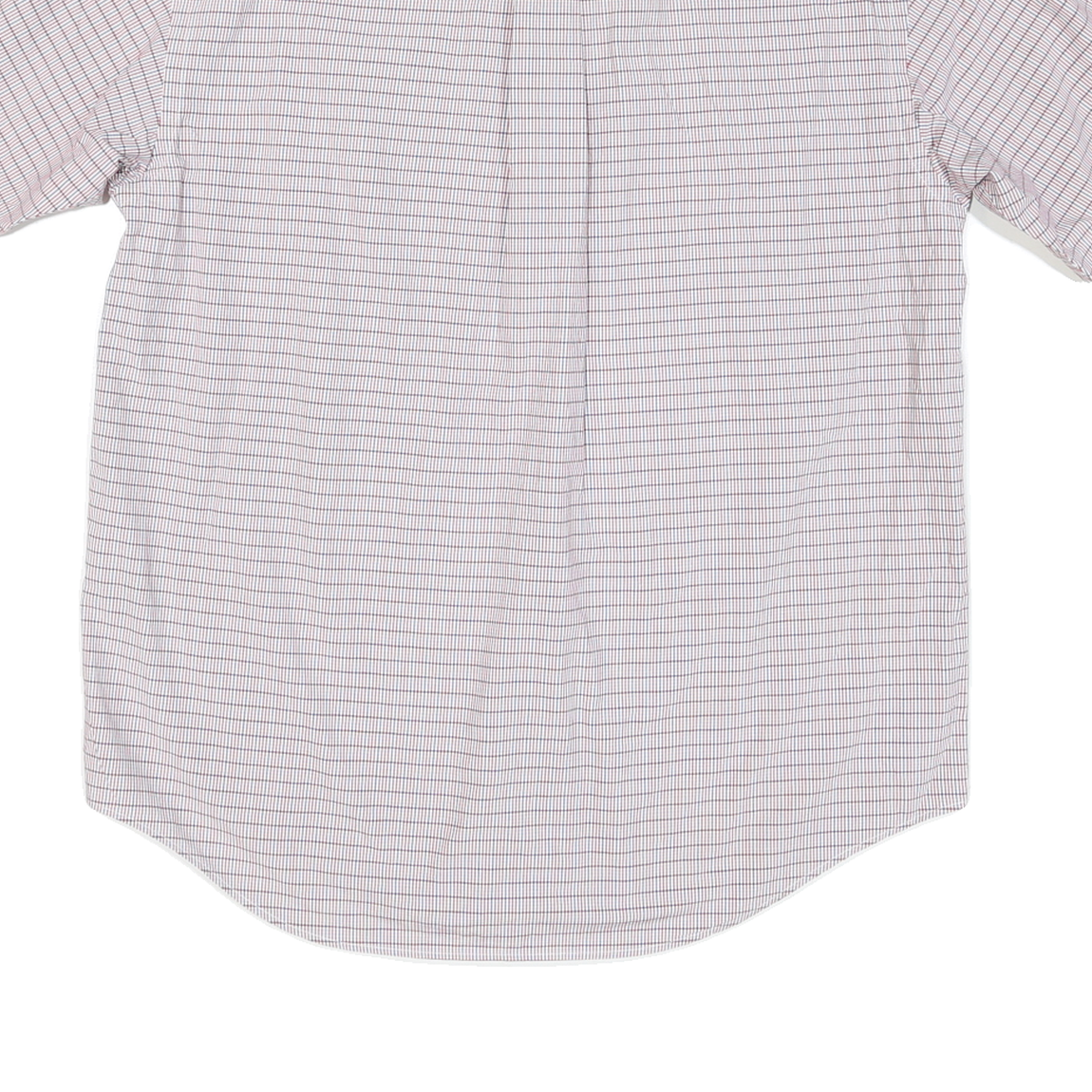 NAUTICA Mens White & Red Check Shirt M Cotton Blend Button Down Casual