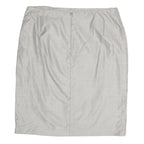 JEAN LOUIS SCHERRER Womens Grey Pencil Knee Length Woven Skirt M Classic