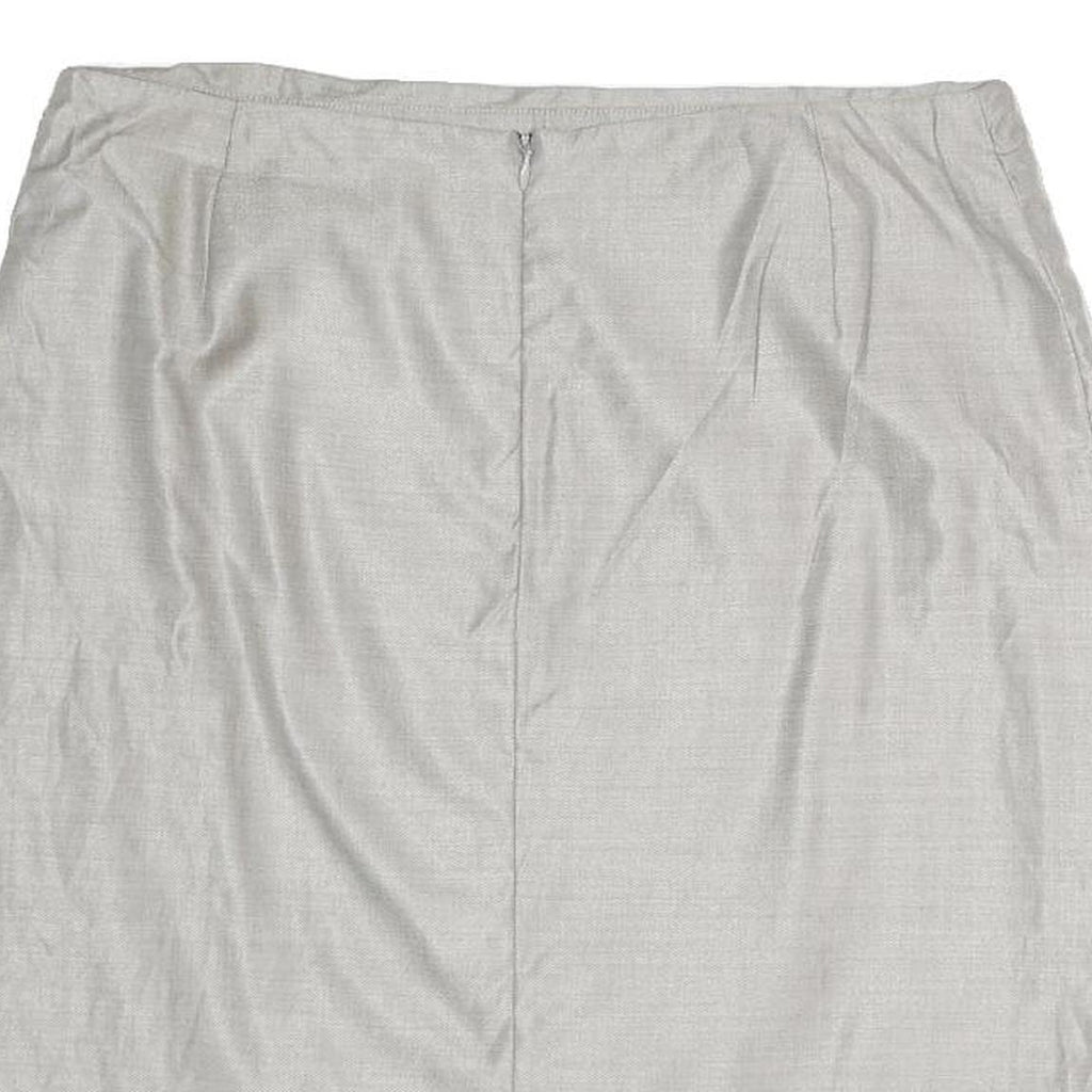 JEAN LOUIS SCHERRER Womens Grey Pencil Knee Length Woven Skirt M Classic