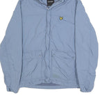 LYLE & SCOTT Mens Blue Lightweight Nylon Zip Up Hooded Jacket S Casual Outdoor
