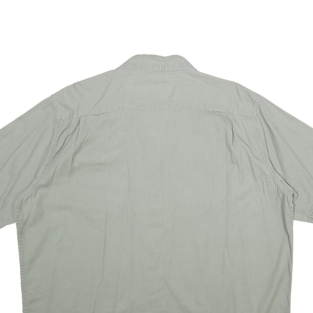 WRANGLER Mens Green XL Cotton Shirt Casual Short Sleeve Button Pocket