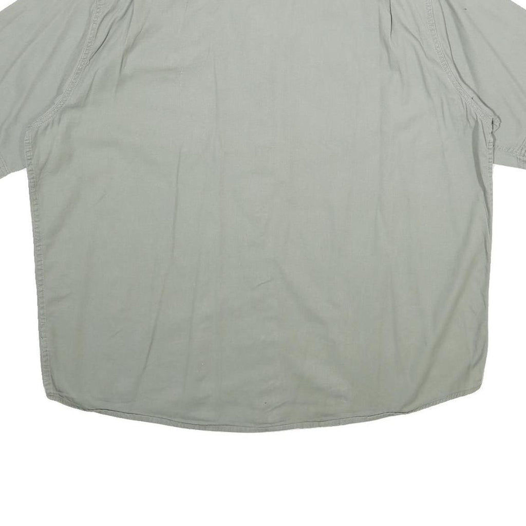 WRANGLER Mens Green XL Cotton Shirt Casual Short Sleeve Button Pocket