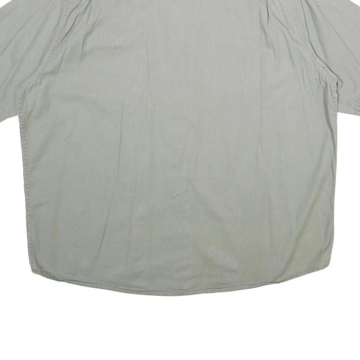 WRANGLER Mens Green XL Cotton Shirt Casual Short Sleeve Button Pocket