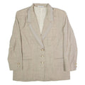 LA MADELEINE Womens Blazer Jacket Grey Wool XL