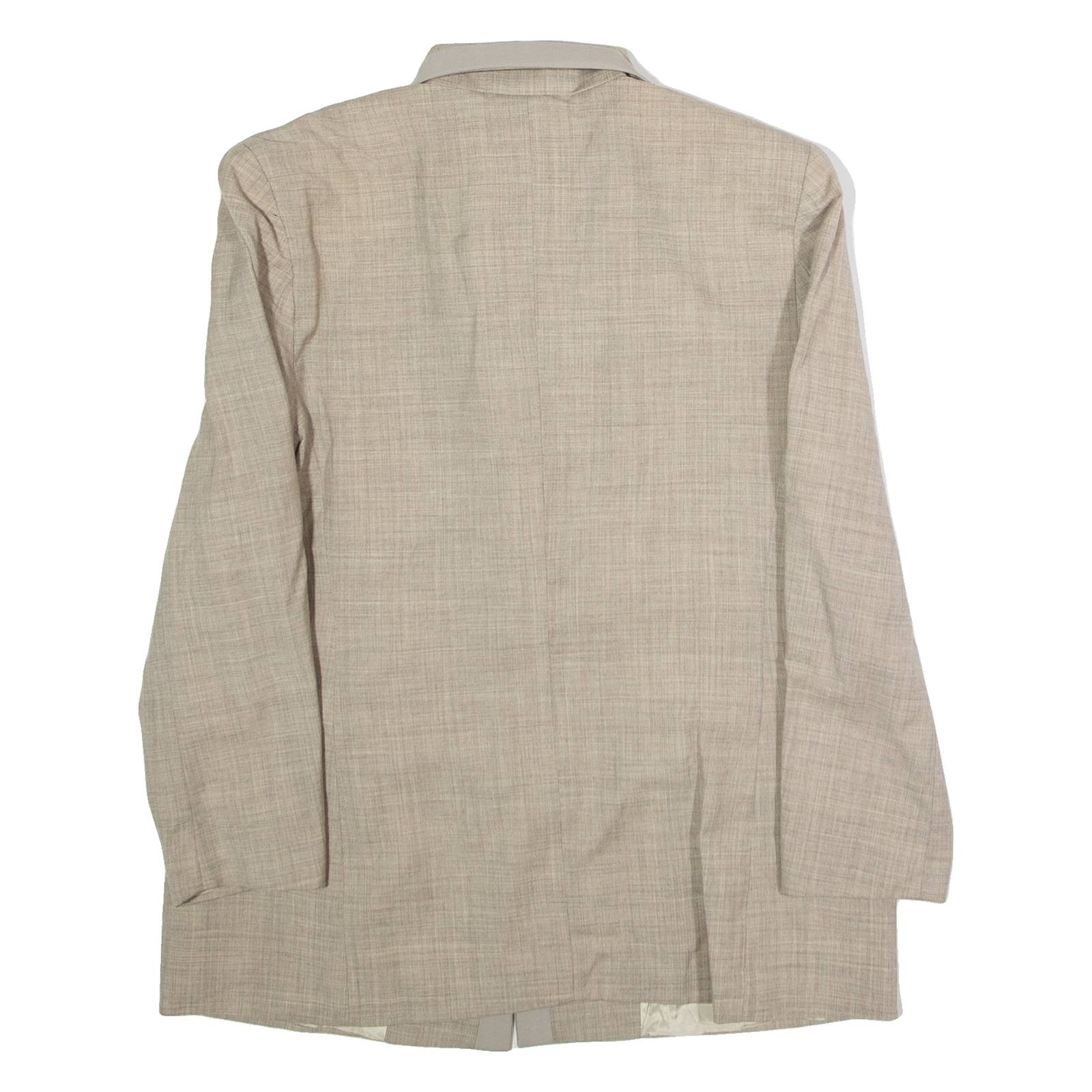 LA MADELEINE Womens Blazer Jacket Grey Wool XL
