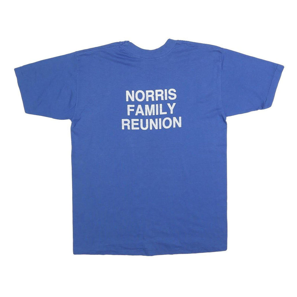 NATIONAL Mens Blue We Love N.T.B.D. Graphic T-Shirt L Short Sleeve Crew Neck