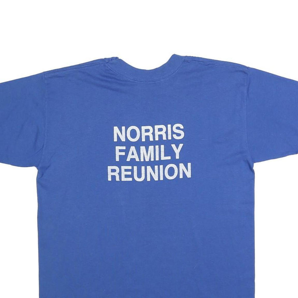 NATIONAL Mens Blue We Love N.T.B.D. Graphic T-Shirt L Short Sleeve Crew Neck