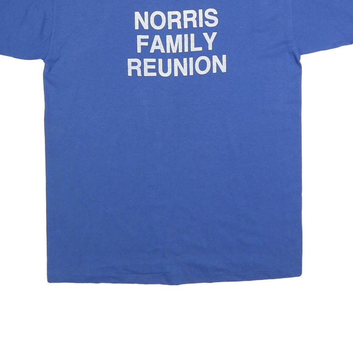 NATIONAL Mens Blue We Love N.T.B.D. Graphic T-Shirt L Short Sleeve Crew Neck