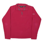 BERGHAUS Womens Red Plain Pullover Jumper Crew Neck Basic Knit UK 14 Outdoor