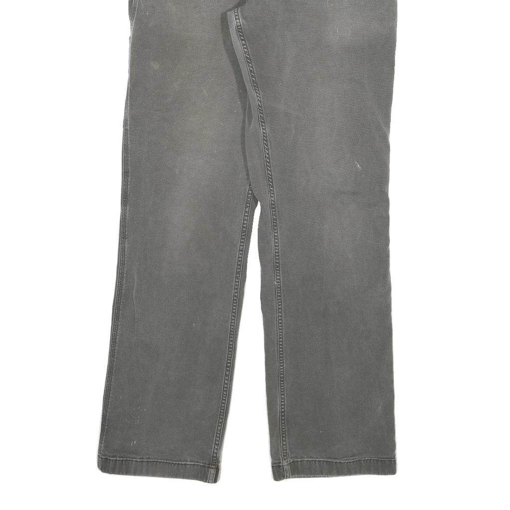 CARHARTT Mens Jeans Grey Relaxed Straight Denim Medium W33 L32 Workwear Utility