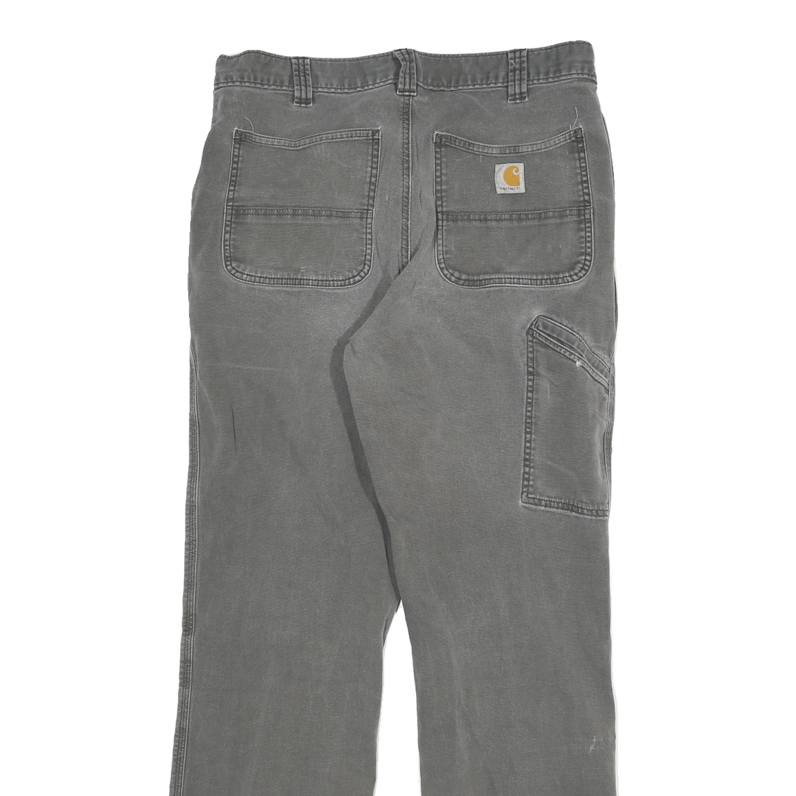 CARHARTT Mens Jeans Grey Relaxed Straight Denim Medium W33 L32 Workwear Utility