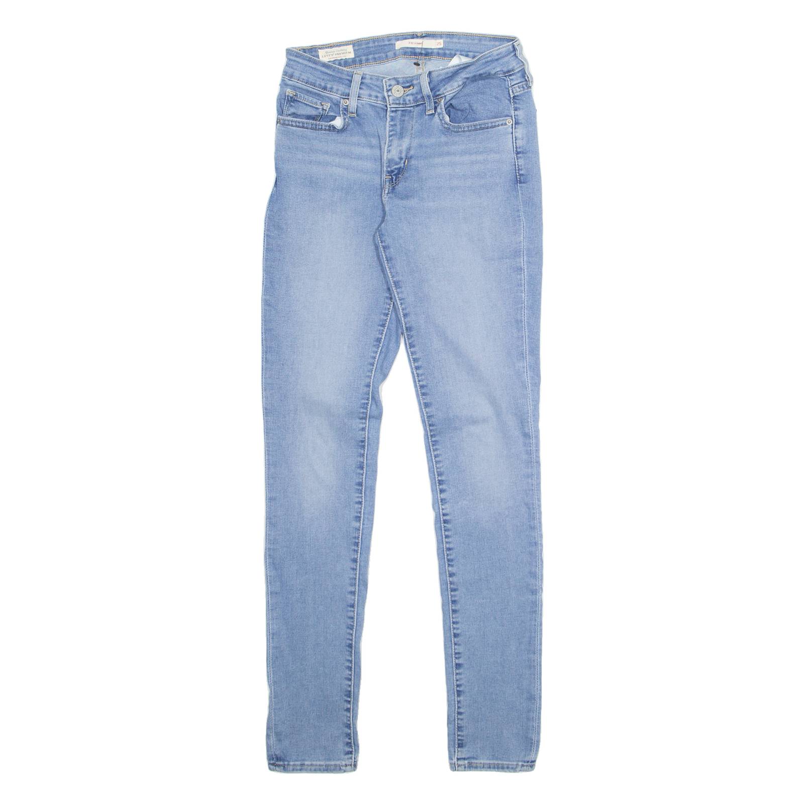LEVI'S 711 Big E Womens Jeans Blue Slim Skinny W25 L30