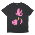 DISNEY Mens Black Pink Mickey Mouse Graphic T-Shirt L Short Sleeve Crew Neck