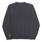 CHAMPION Mens Black Crew Neck S Sweatshirt Cotton Blend Logo Embroidered