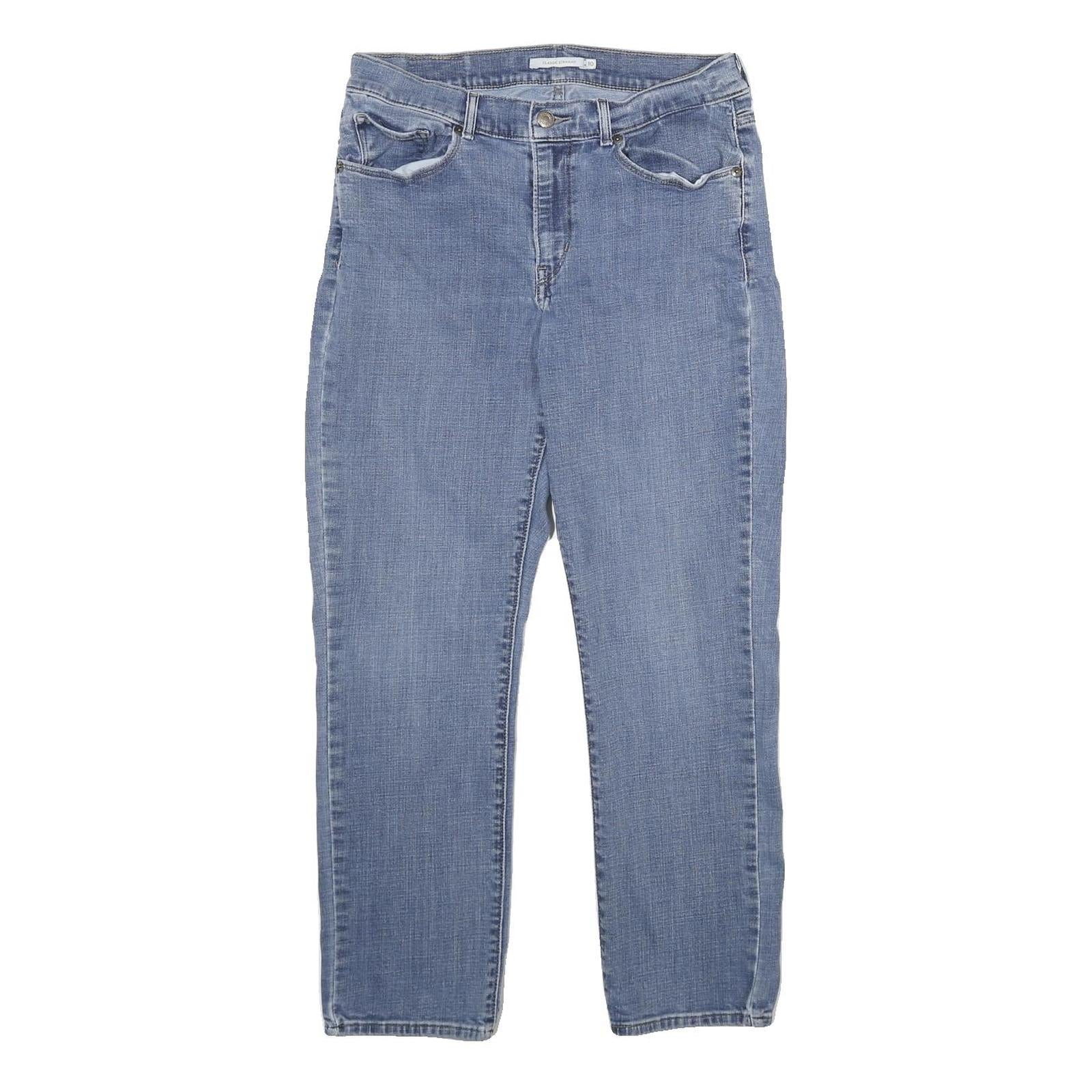 LEVI'S Womens Jeans Blue Classic Straight Denim Medium W30 L28 Stylish Comfort