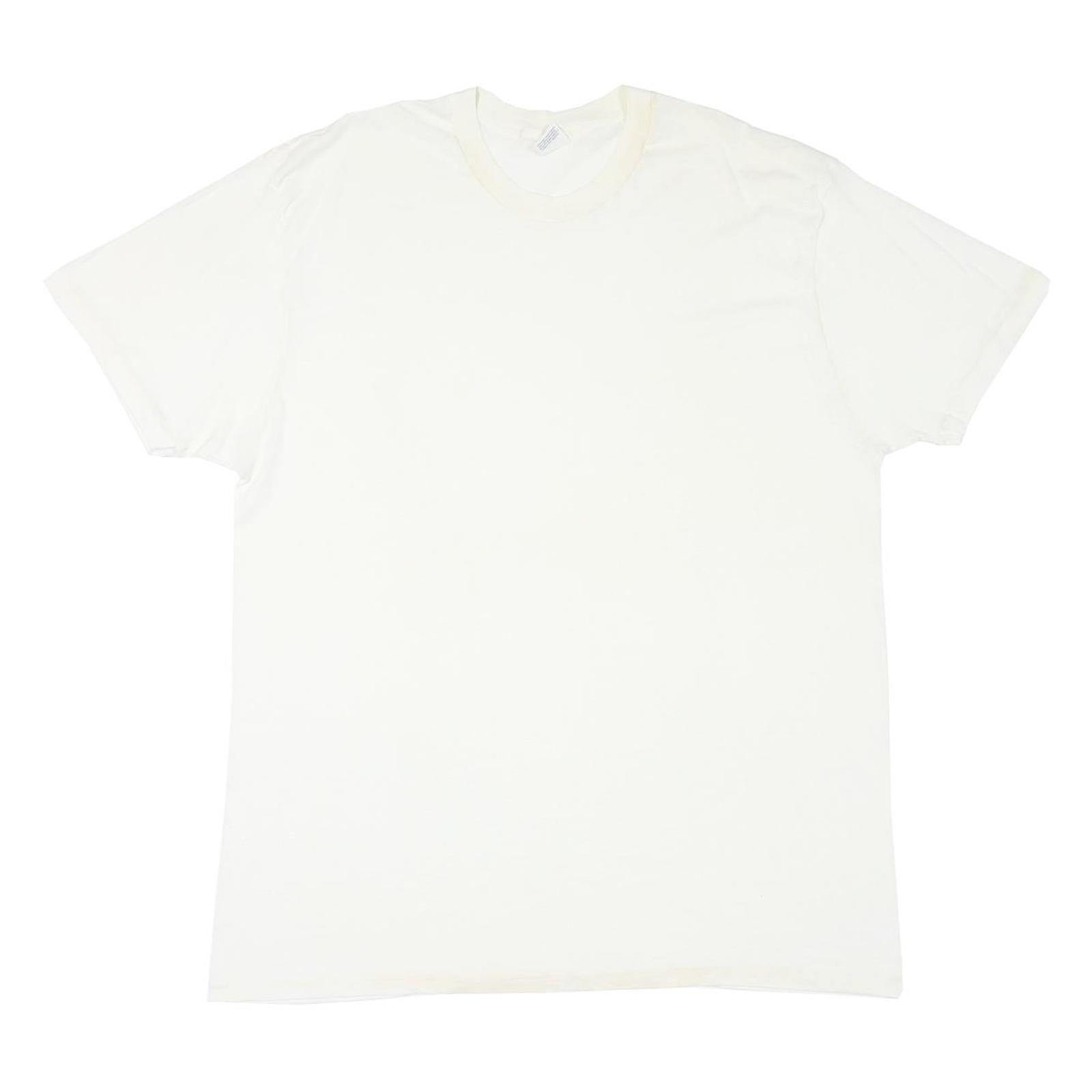 WINDRIDGE Mens White 2XL Plain T-Shirt Short Sleeve Crew Neck Cotton Blend