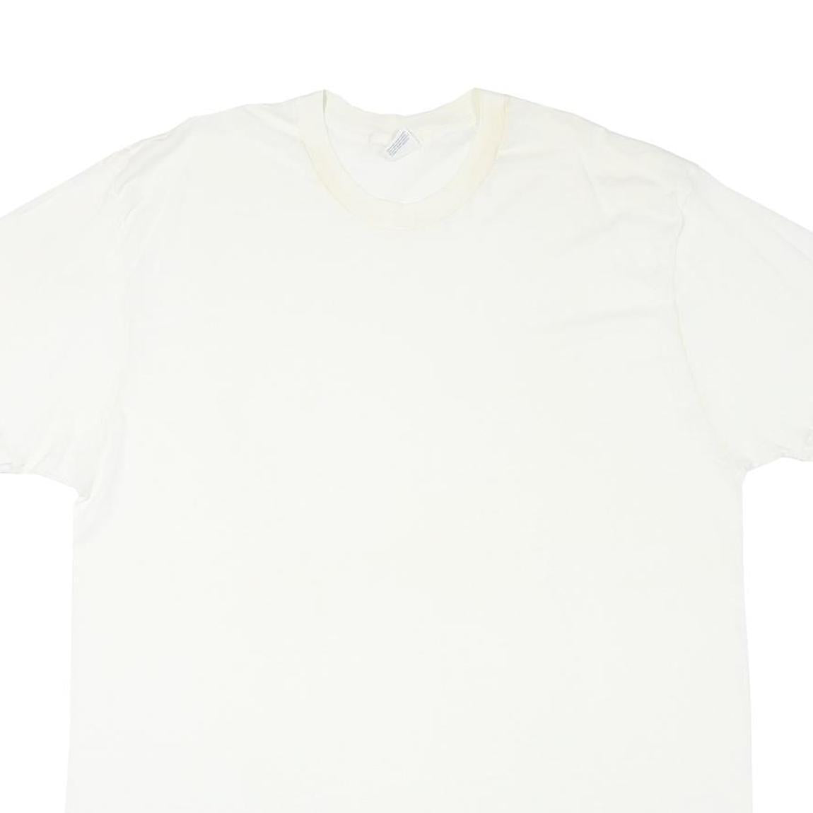 WINDRIDGE Mens White 2XL Plain T-Shirt Short Sleeve Crew Neck Cotton Blend